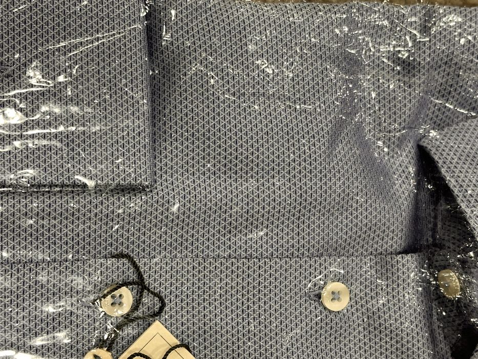 Рубашка мужская 40 размера голубого цвета