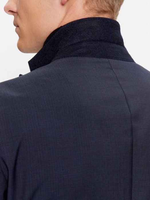 Sacou blazer slim 52 XL premium Digel lana super 120's navy