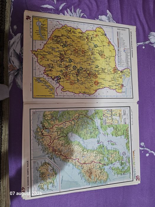 Atlas geografic vechi 1983
