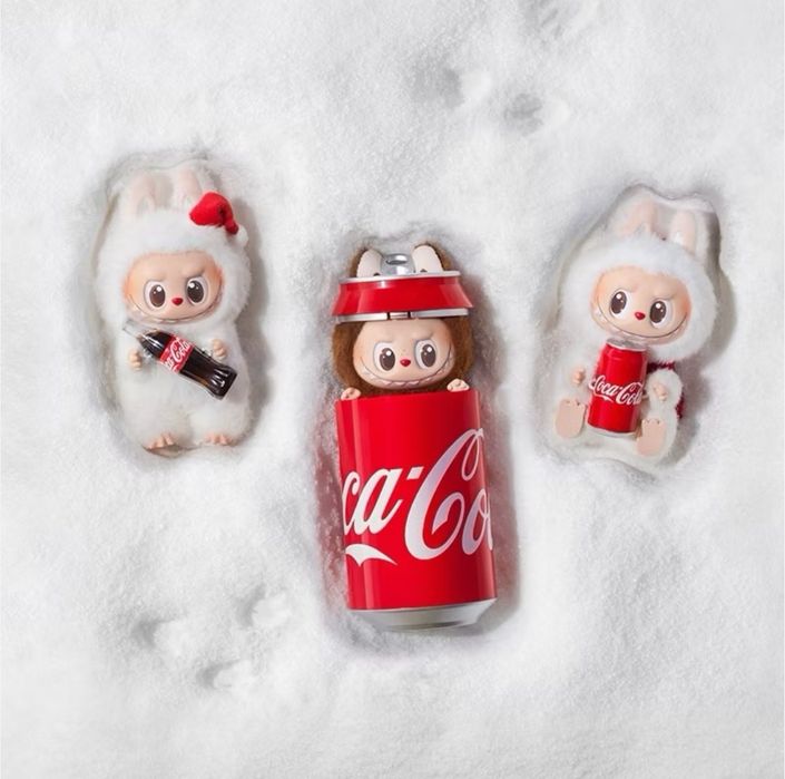 Labubu Coca Cola плюшена играчка Лабубу 17см