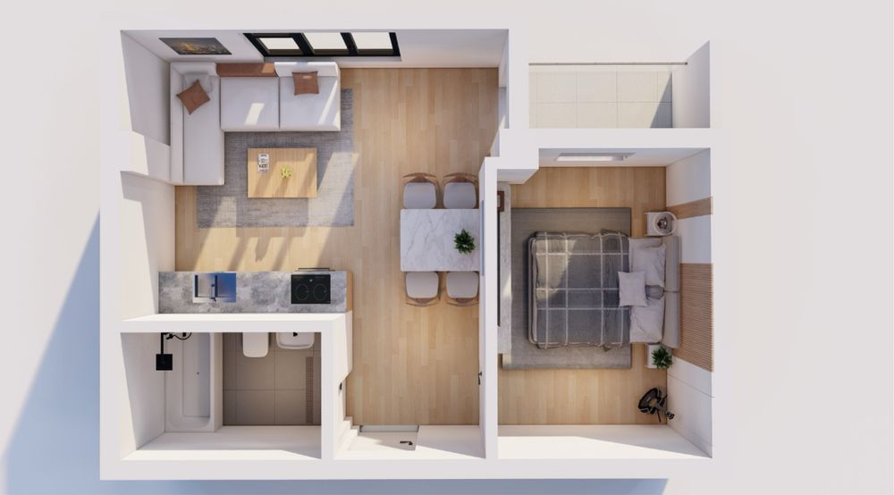 Apartamente 2 Camere | 44 mp | Central | Direct de la dezvoltator