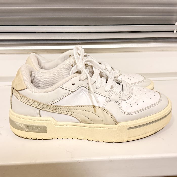 Кроссовки/кеды puma 38,5, оригинал, заказаны с америки, бу, белые