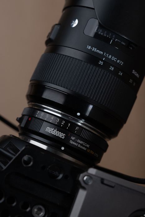 Blackmagic pocket 4k, Sigma 18-35,Metabones speedbooster