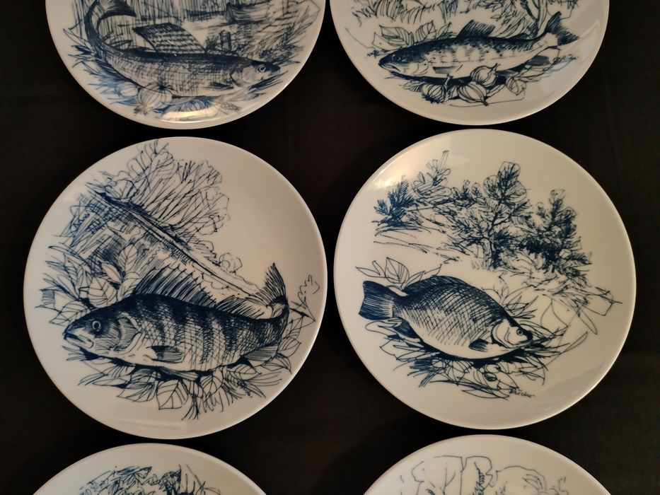 Немски порцеланови чинии за риба