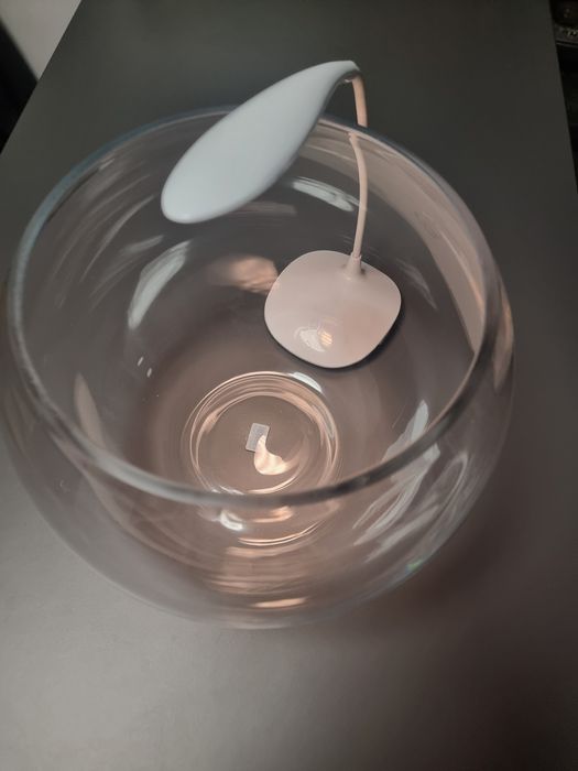 Acvariu bol betta +lampa nou