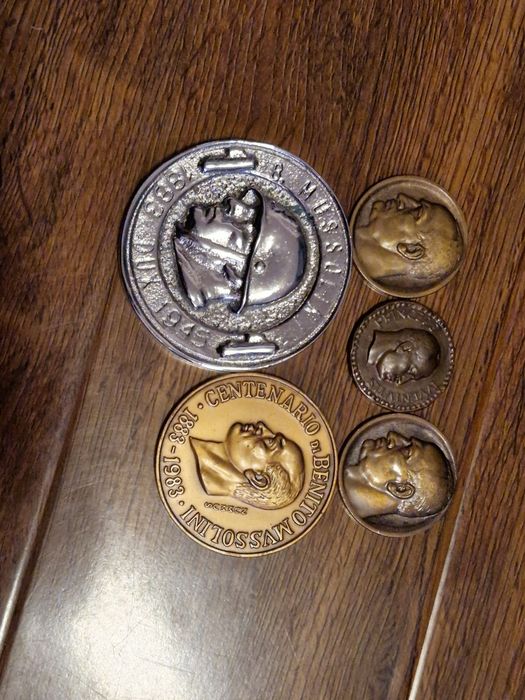 Lot medalii Benito Mussolini