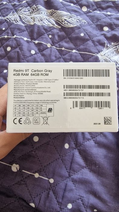 Телефон Redmi 9T новый в упаковке