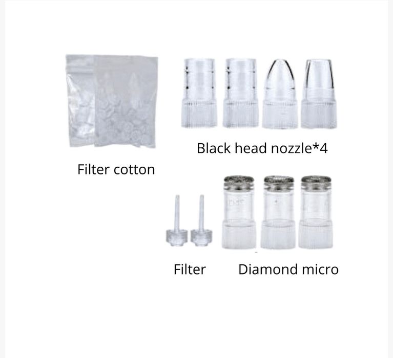 Комплект филтри и приставки за портативен уред диамантено дермабразио