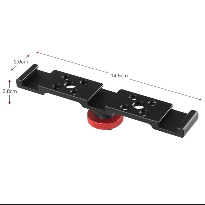 Двухсторонний Cold Shoe Адаптер для камеры