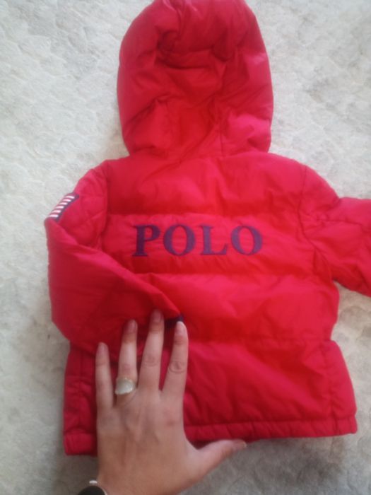 Бебешко детско яке с пух Ралф Лорън 9-12 м