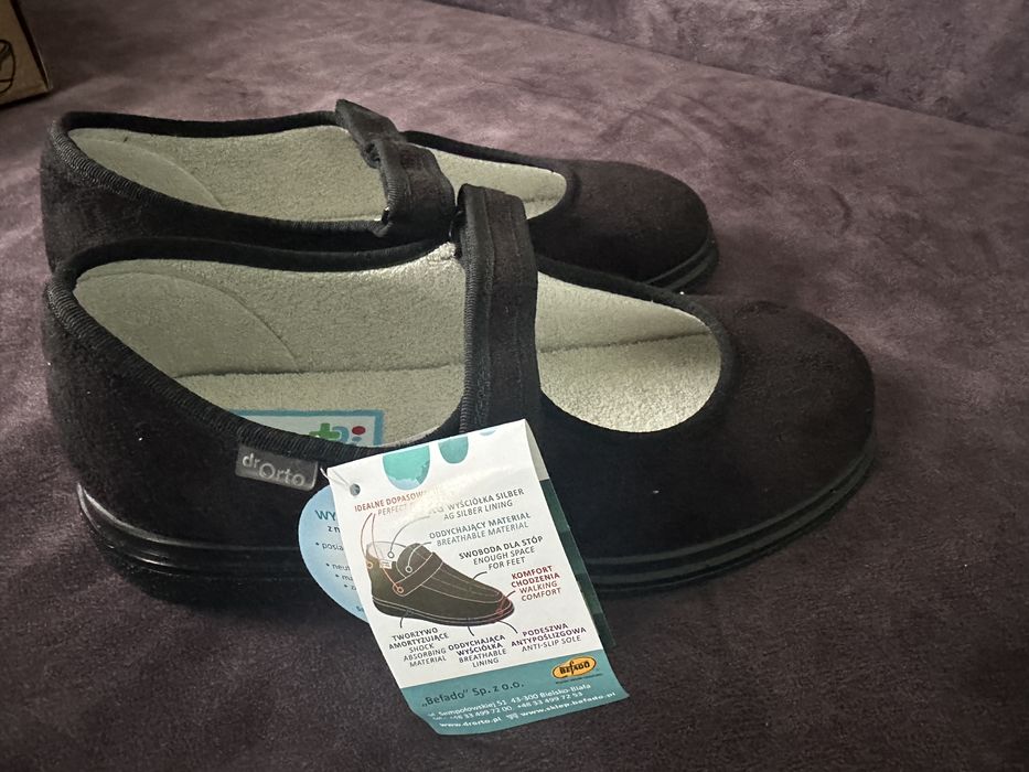 Pantofi ortopedici dama Dr Orto cu inchidere velcro