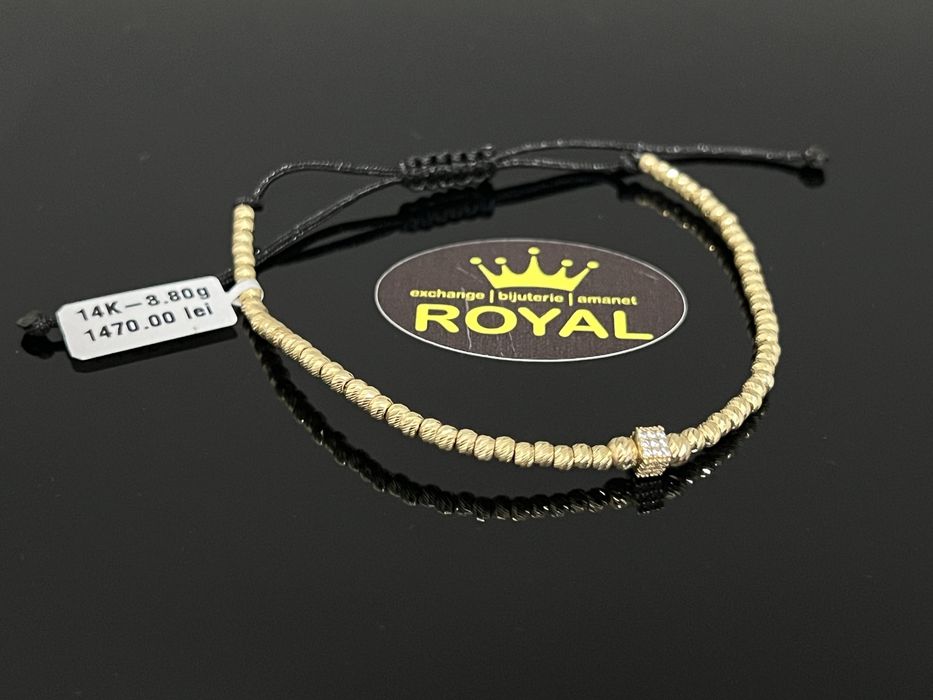 Bijuteria Royal CB : Bratara snur bile aur 14k 585   3,80 gr