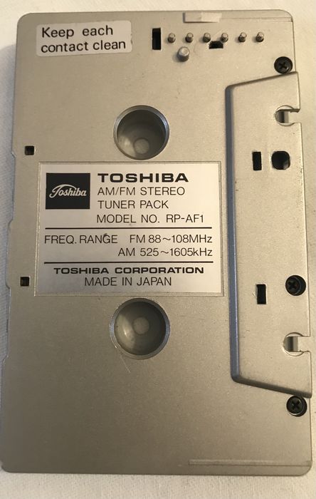Tuner walkman Toshiba