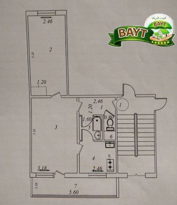 2хона, Чиланзар 14, площадь 50м2, Балкон 1.5х6 продаётся квартира  ~