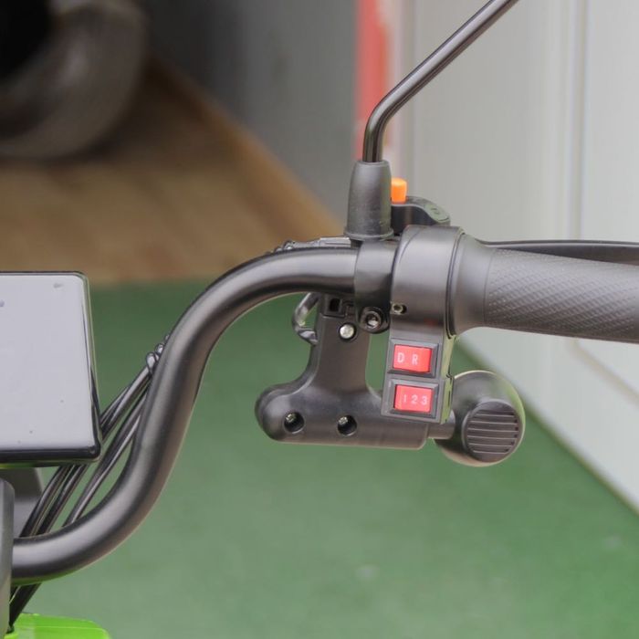 Двуместна електрическа триколка Pudding 1800W-48V-20Ah GREEN