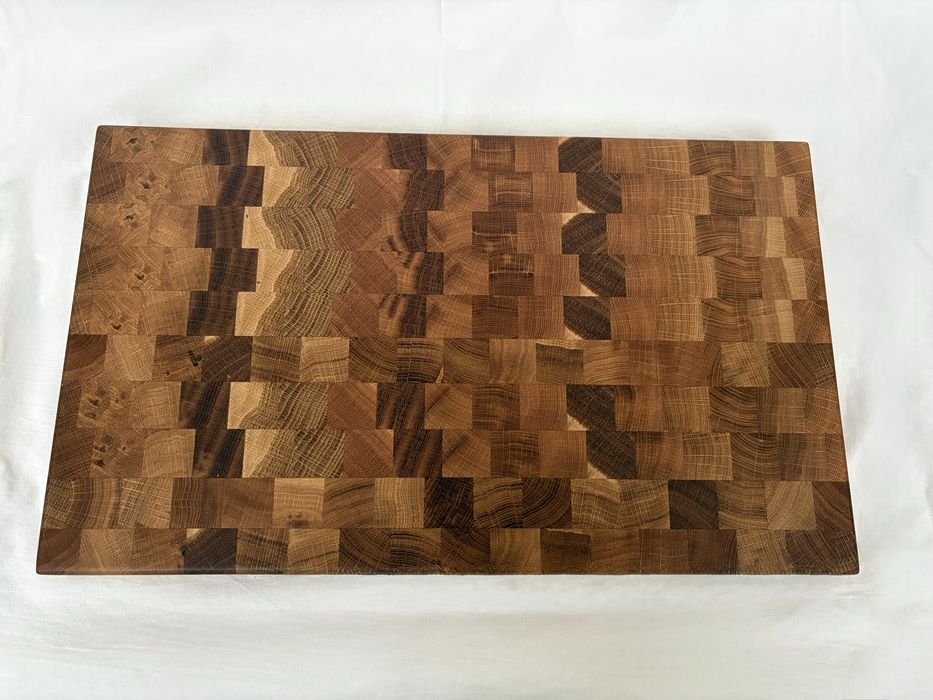 Луксозна енд грейн дъска за рязане, ръчна изработка