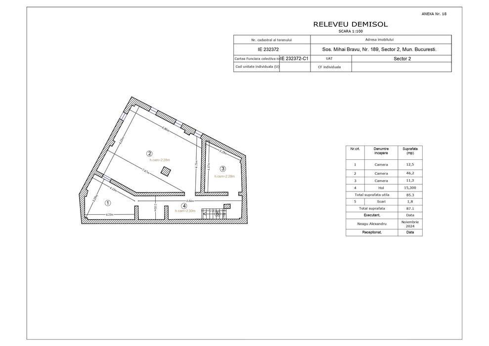 Spatiu cu destinatie CLINICA STOMATOLOGICA Mihai Bravu - Pasaj Muncii - Inchiriere sau Vanzare