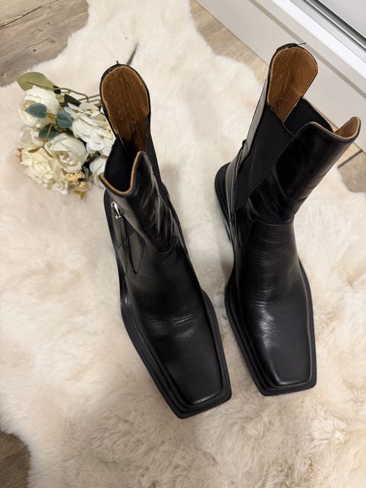 Боти естествена кожа Zara