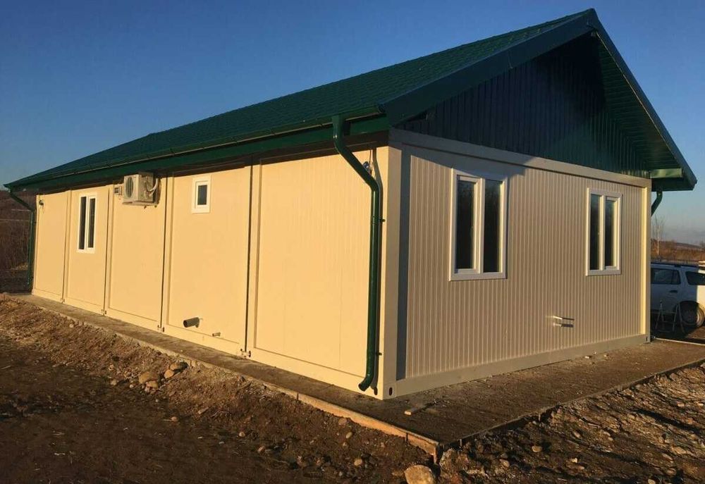 Casa Modulara, Garaje Auto si Containere stil birou din structura metalica si panou sandwich termoizolant