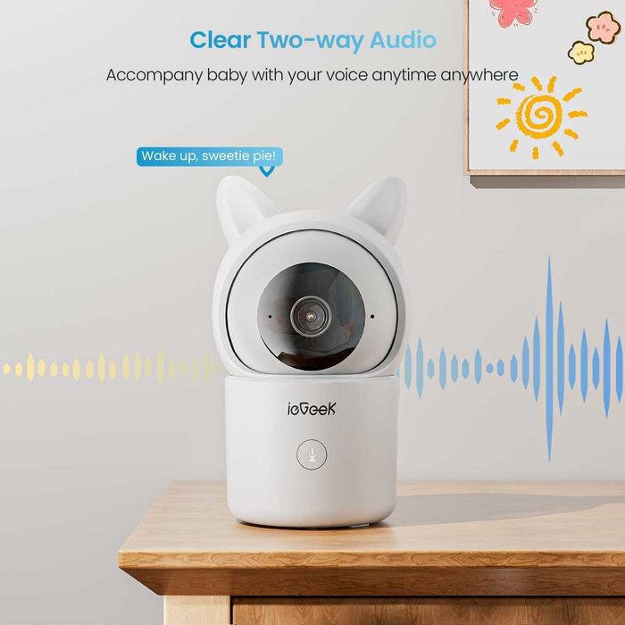 Чисто нов AI бебефон ieGeek Baby 4 1080p – 4.3", App и AI проследяване