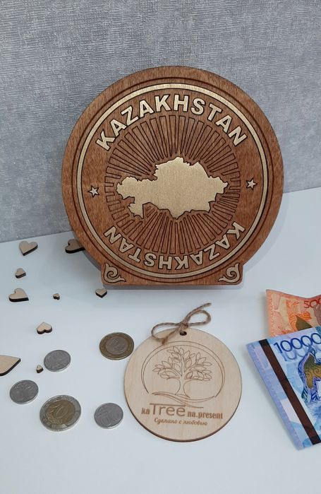 Копилка ТЕНГЕ в национальном стиле