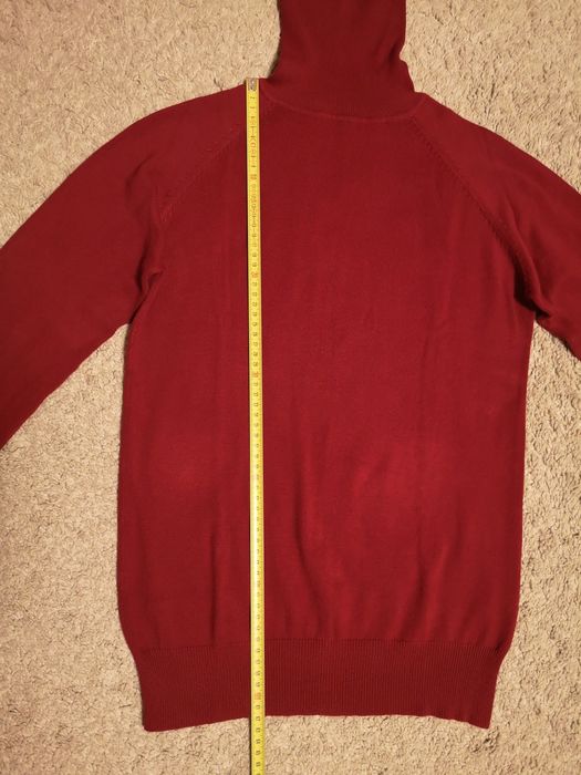 Bluza dama pe gat/helanca/maleta Zara tricot 70%bumbac, 30% nylon, L