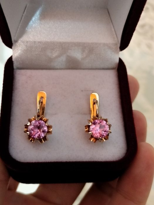 Советские серьги 583 пробы