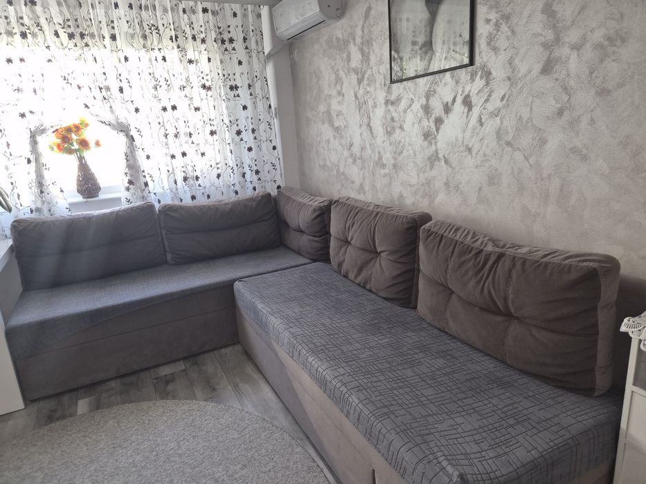 Coltar  cu lada, transformare in pat dublu