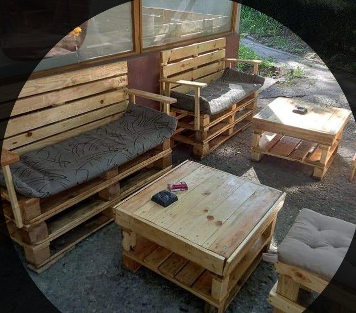 Правя  градински мебели от палета.