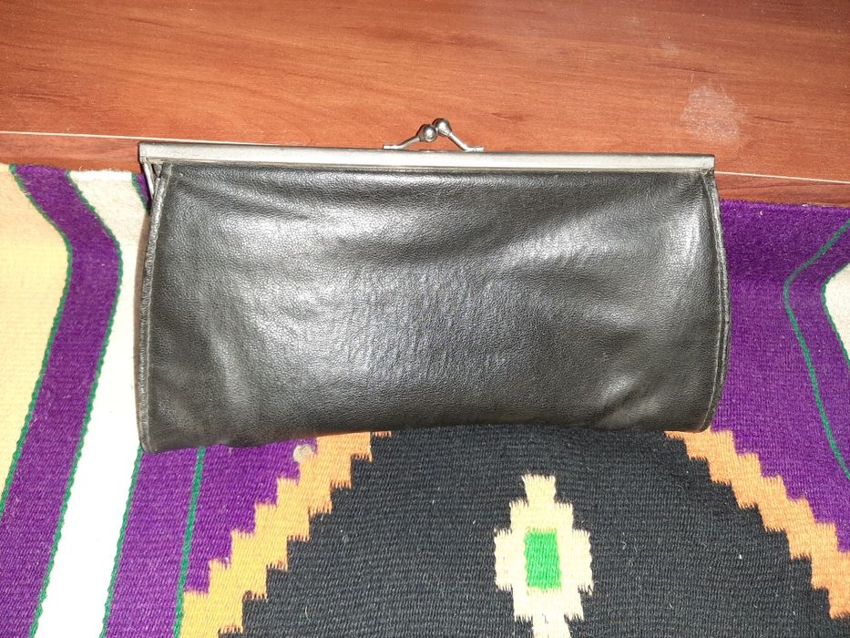 Кожаный клатч советских времен