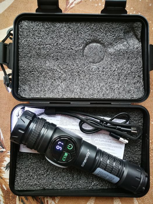 Продавам 5 броя нови мощни лед фенери