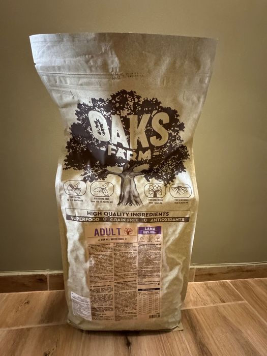Oaks Farm Adult Lamb All Breeds - суха храна с агнешко месо за кучета от всички породи