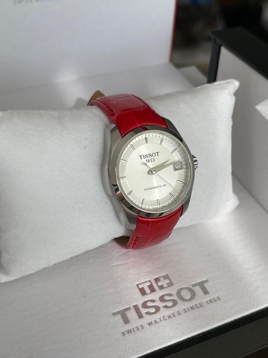 Tissot couturier Automatic Lady - red strap - automatic