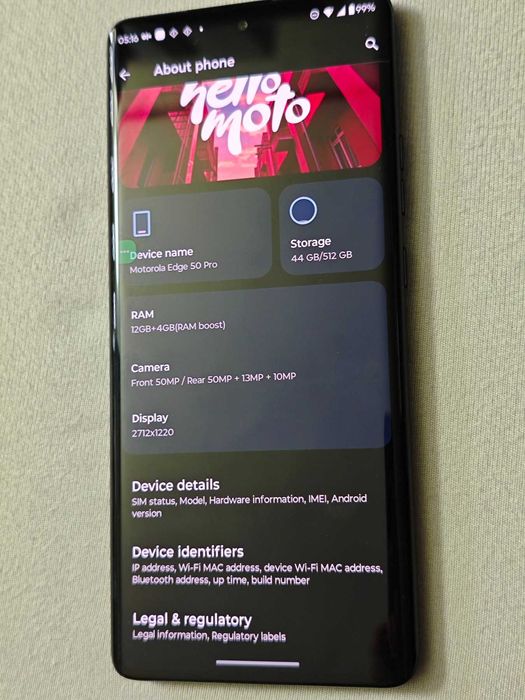 Motorola Edge 50 Pro 12/512 С Гаранция 20 месеца