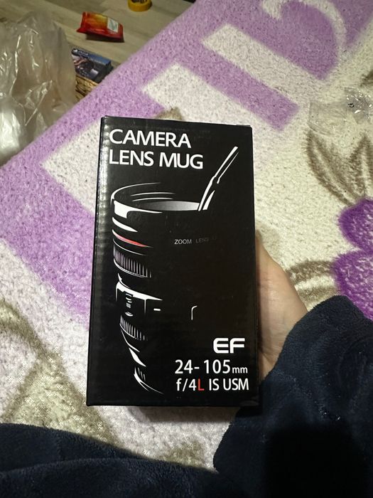 Camera Lens Cana de cafea, Foto Fun din otel inoxidabil nou, la cutie