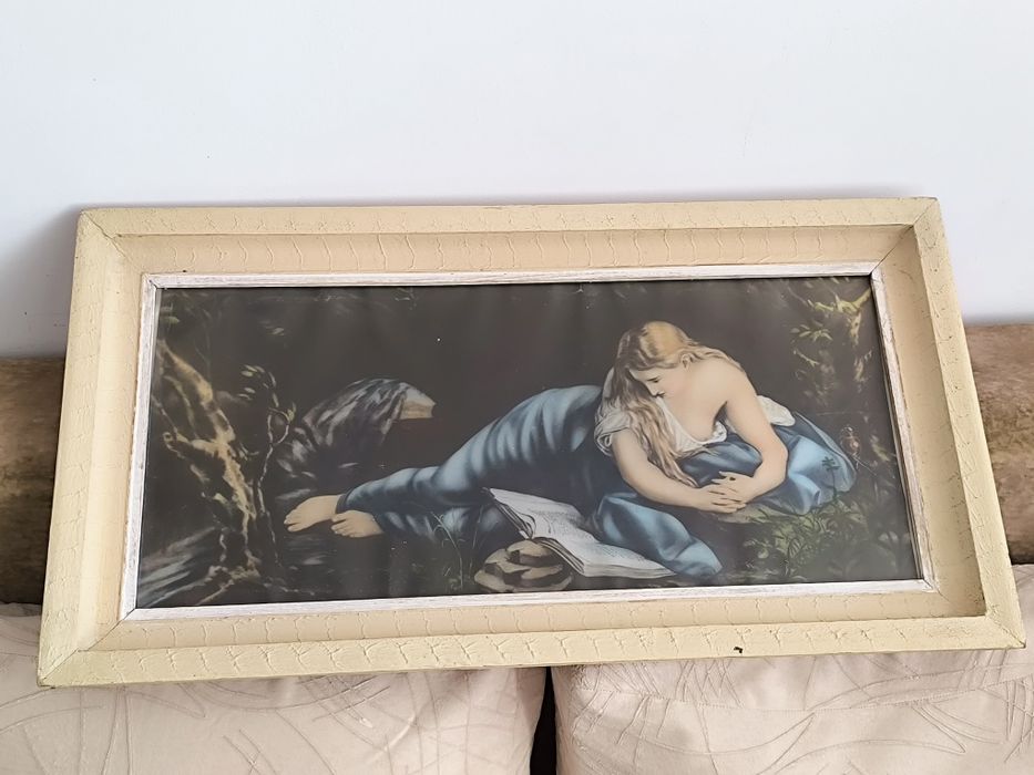 Стара голяма картина с рамка