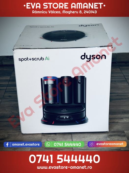 Aspirator Robot Premium Dyson Spot+Scrub Ai 18.000 Pa HD + AI LiDar MyDyson App Bluetooth WiFi