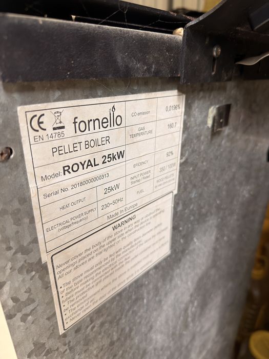 Centrala/semineu fornello royal 25kw
