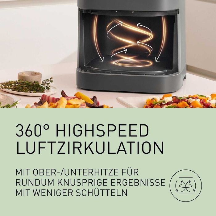 Фритюрник/Еър фрайър Panasonic NF-CC500SXE с прозорец за наблюдение 5л