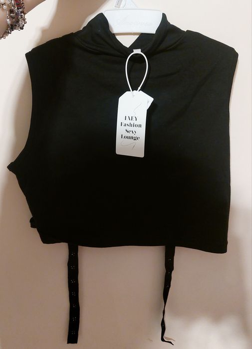 черный женский топ