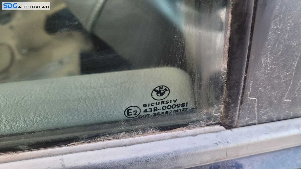 Geam Sticla Culisant de pe Usa Dreapta Spate BMW Seria 3 E46 1997 - 2006 [C2374]