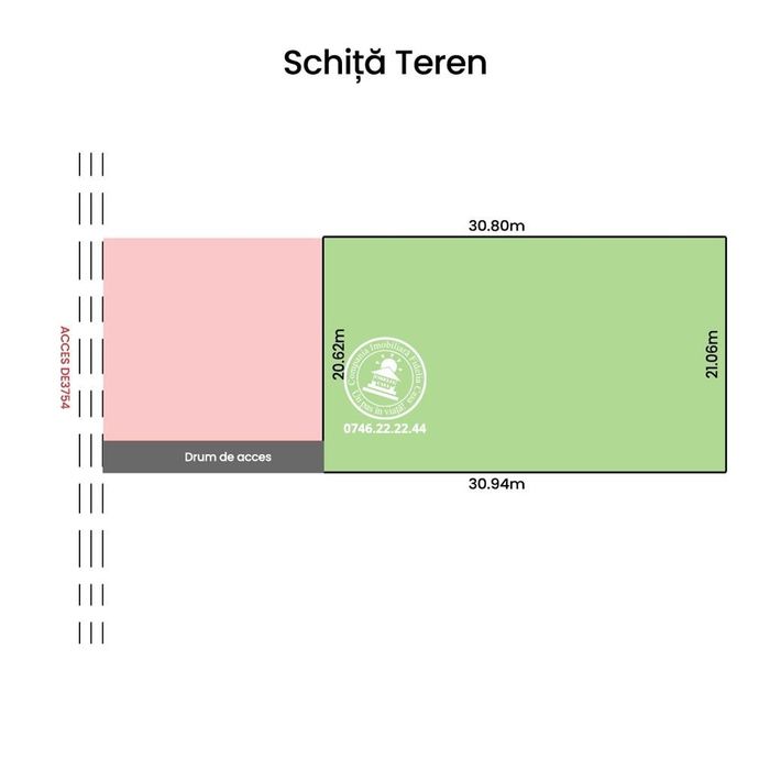 Teren intravilan, 640mp, de vanzare in Ciurbesti