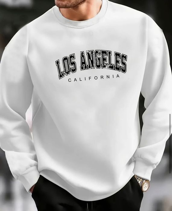 Мъжка бяла блуза