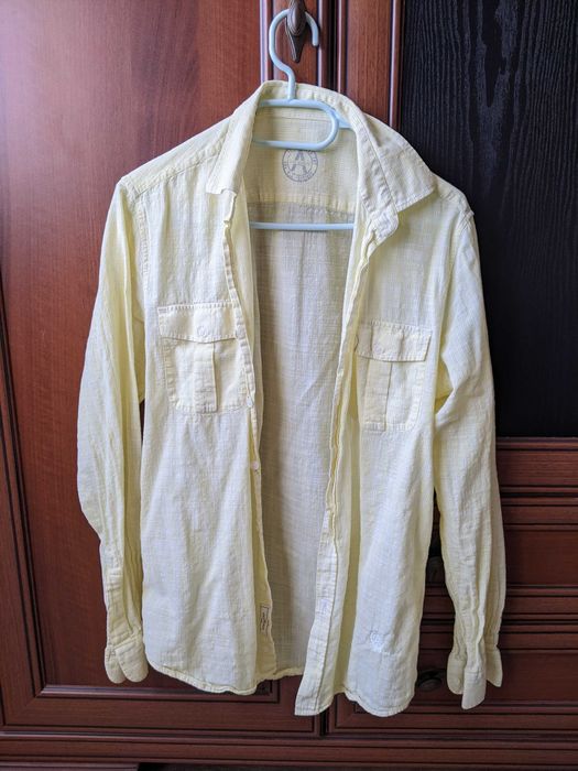 Мъжка лятна жълта риза Andrews размер S