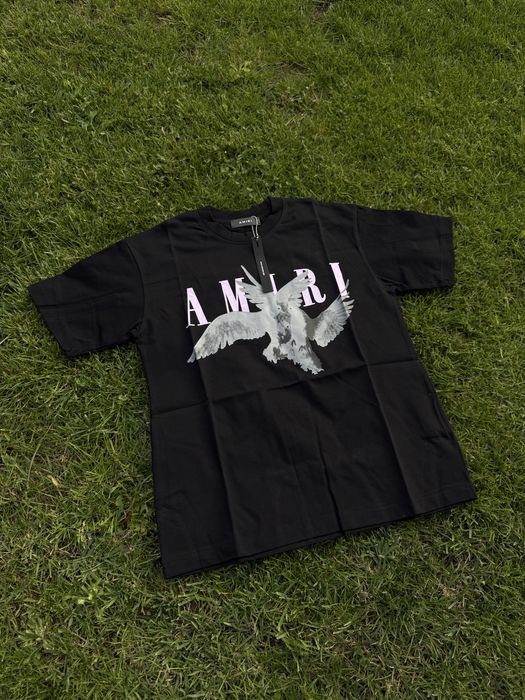 Tricou Amiri Premium Alb / Negru