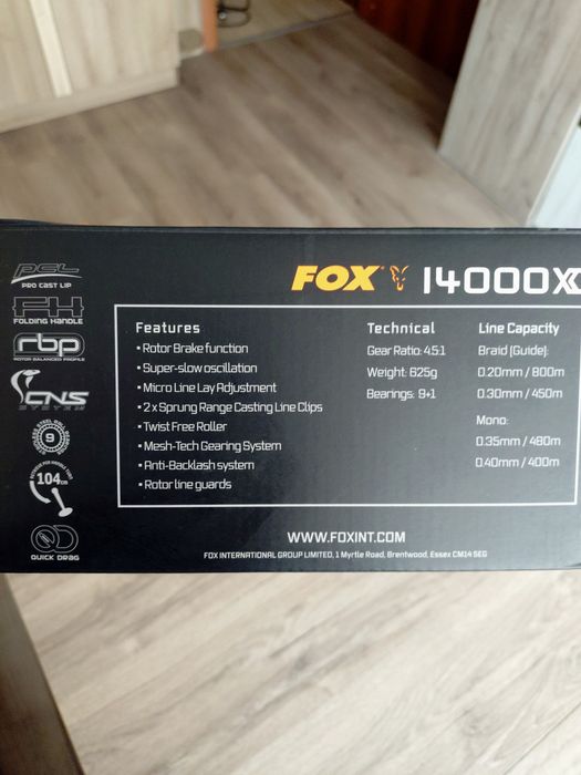 Макара fox 14000 XC  REAL