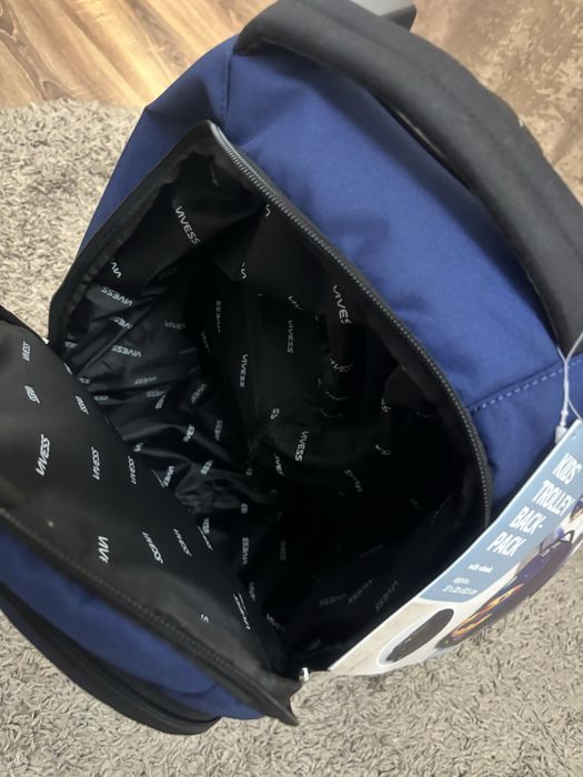 Rucsac troler pentru școală, culoare bleumarin.