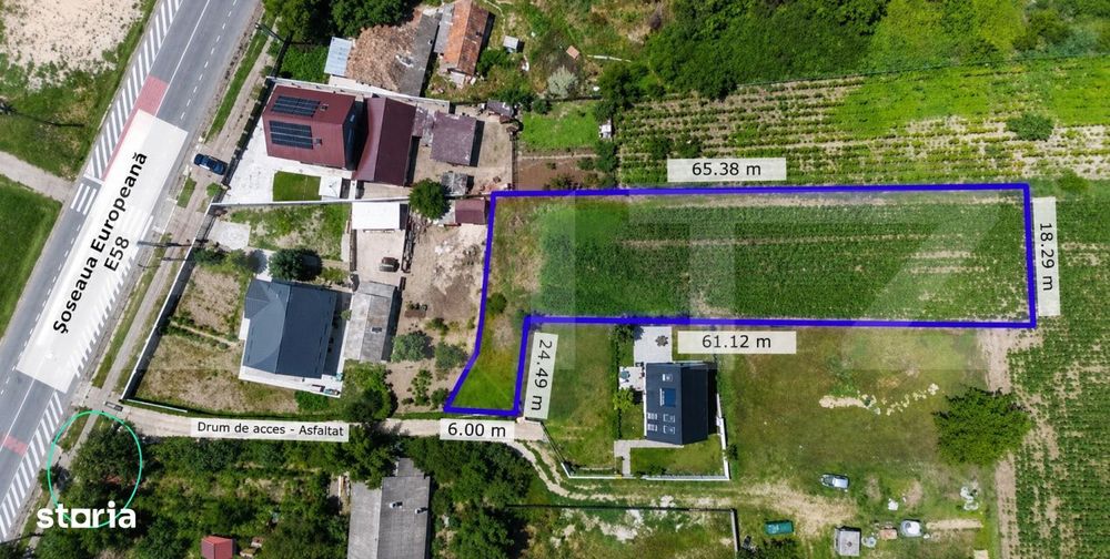 Teren 1.267 mp cu Autorizatie de Construire emisa pentru casa P+M | Le
