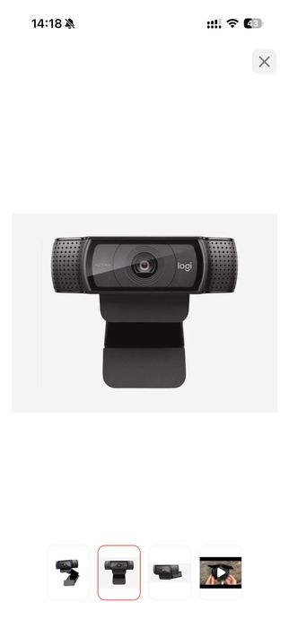 Продам вебкамеру logitech