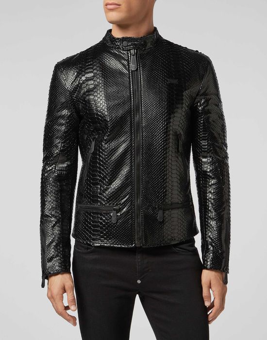 Philipp Plein кожено яке от питон